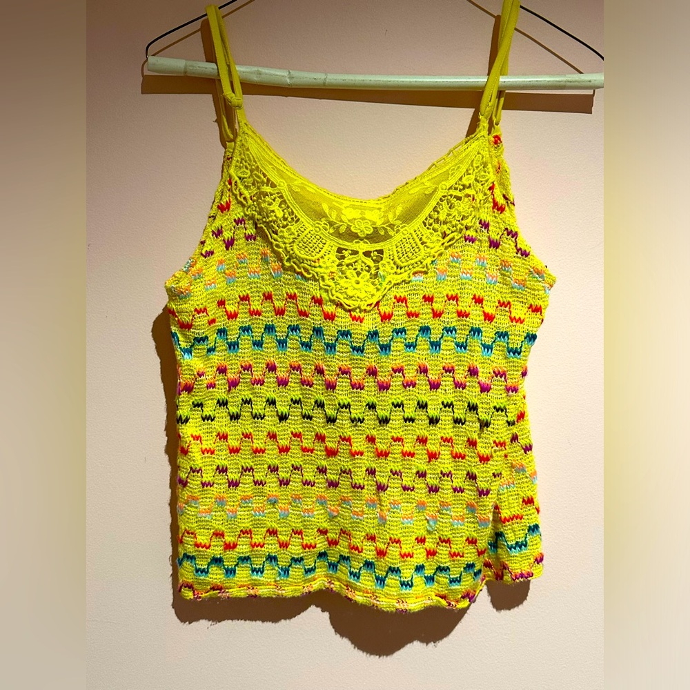 Free People ☀️ Sunny knit bohemian tank - Picture 3 of 5